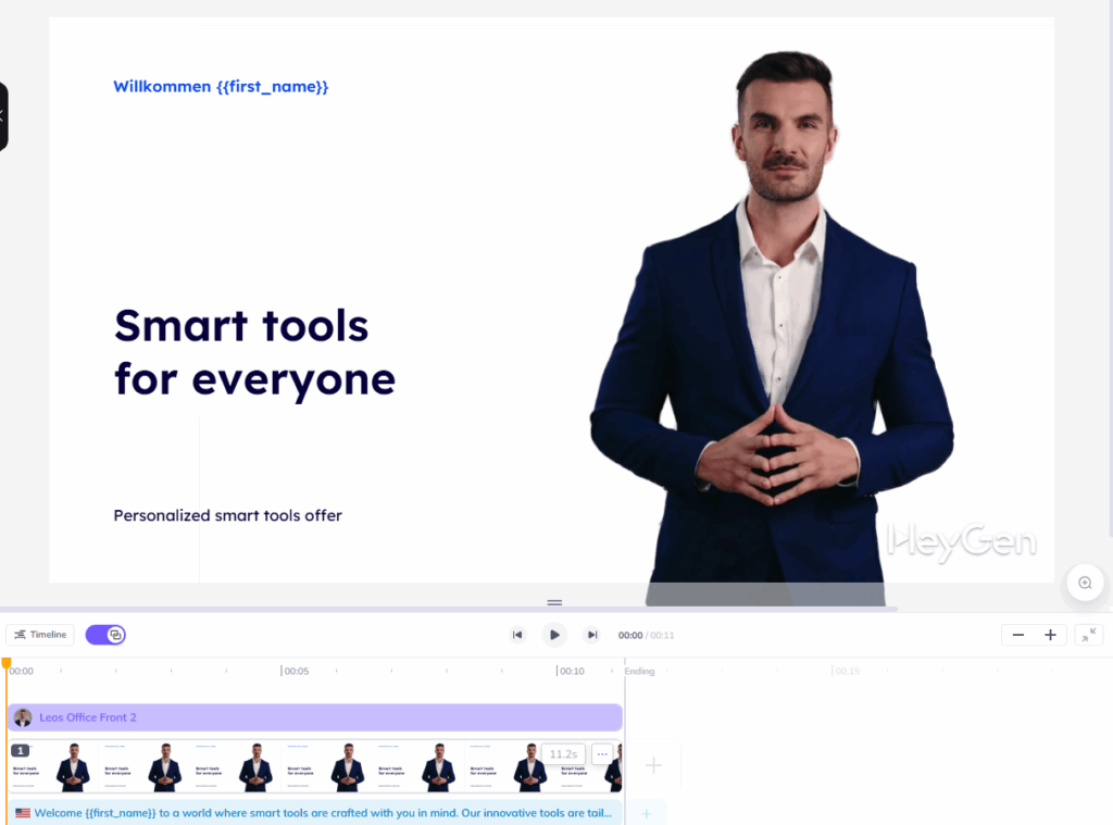 heygen video template
